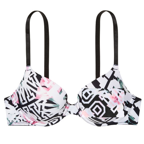 PINK Victoria's Secret Other - SOLD VS PINK Bra 36DDD Super Push Up Black Logo